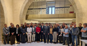 Inauguració de la nova biblioteca municipal al Palau dels Comtes de Centelles