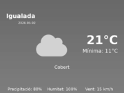 AEMET: El temps per a Igualada – 2 de Maig de 2026