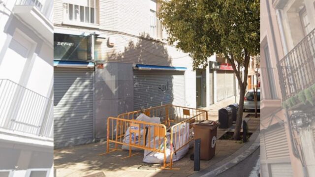El carrer de Sant Agustí d'Igualada, lloc de l'accident mortal