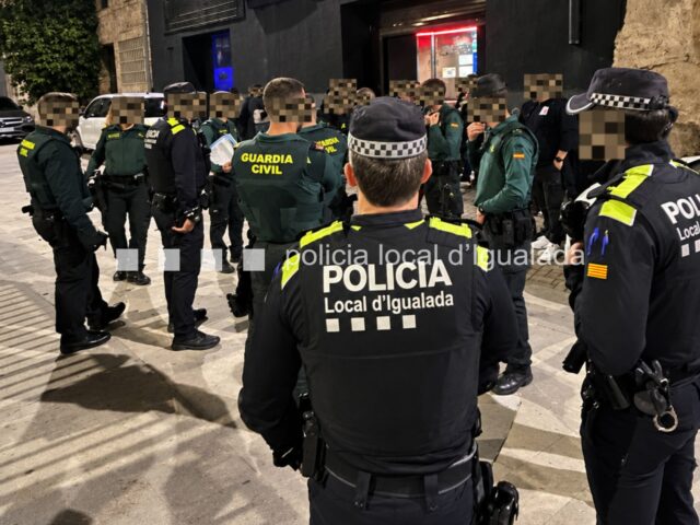 Operatiu de control en l'oci nocturn a Igualada